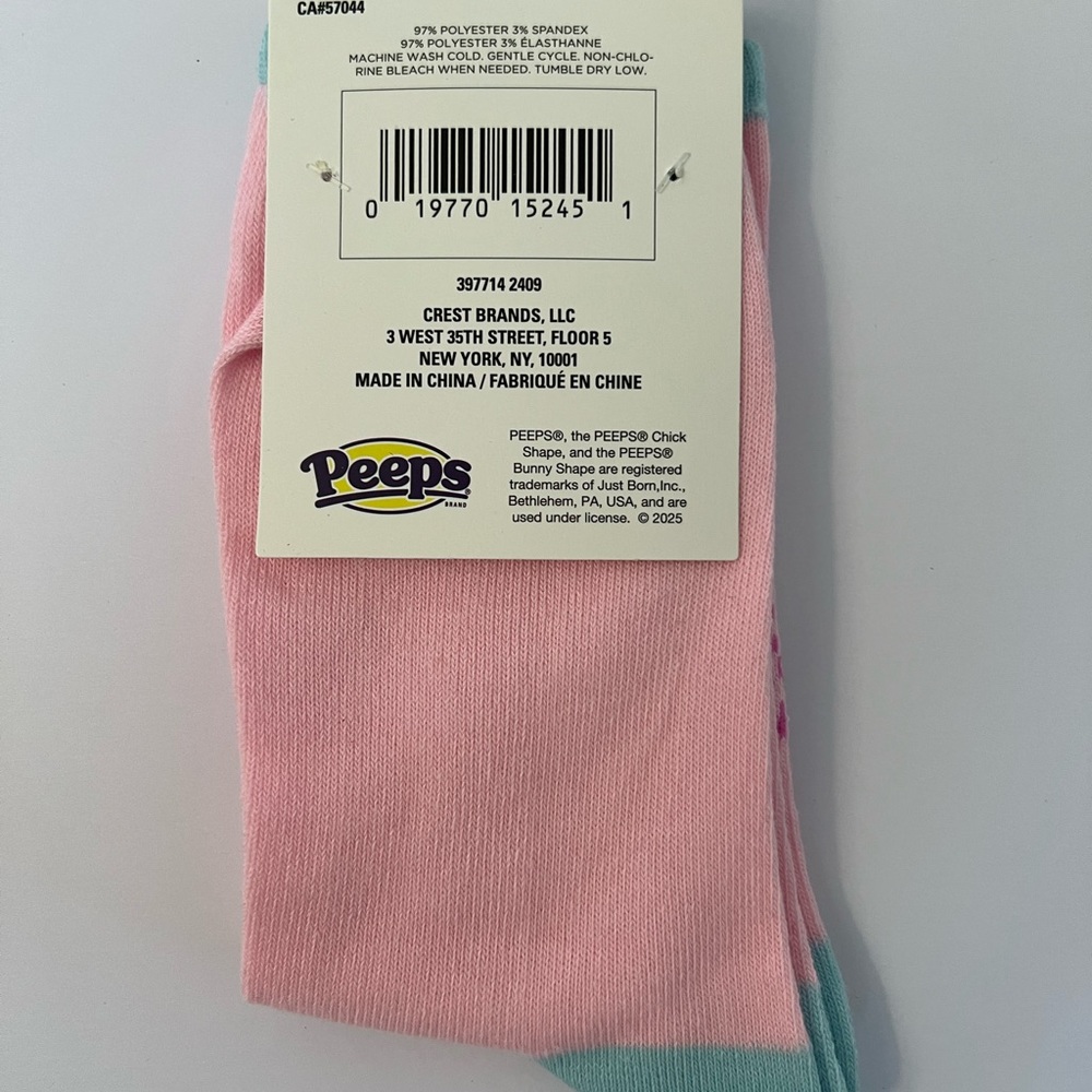 Peeps Themed Socks Set of 3 Womens crew socks Easter Sz 5-9.5 - Picture 7 of 9